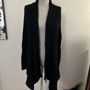 Black fly away cardigan